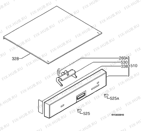 Взрыв-схема посудомоечной машины Aeg Electrolux F50870FUS - Схема узла Command panel 037